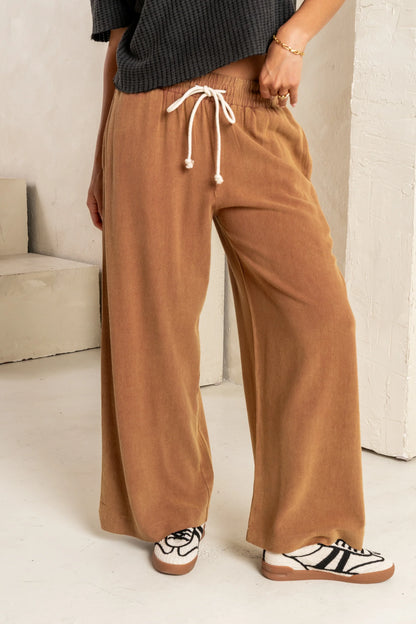 Nico Wide Leg Pants in Rust FINAL SALE