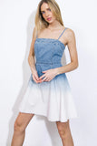 ITS A GIRL THING OMBRÉ DENIM MINI DRESS