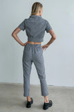 Madie Gingham Pants in Black