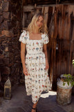 Jayce Embroidered Floral Maxi Dress FINAL SALE