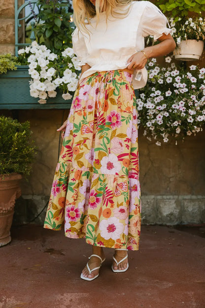 Cecily Floral Skirt FINAL SALE