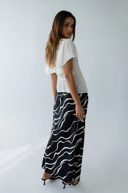 Ariel Abstract Maxi Skirt