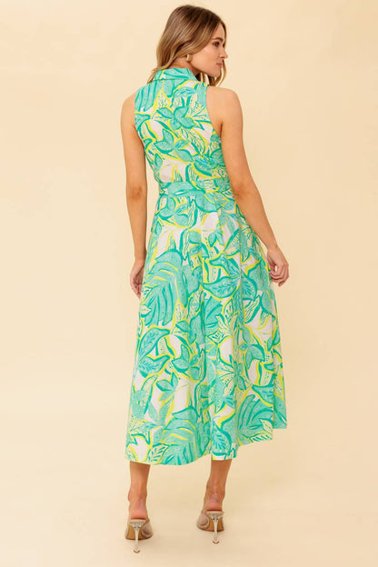 DAYS WITH YOU MIDI SHIRT DRESS GREEN FINAL SALE