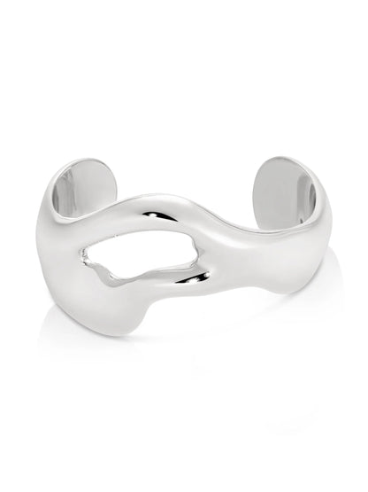 Open Abstract Cuff Bracelet