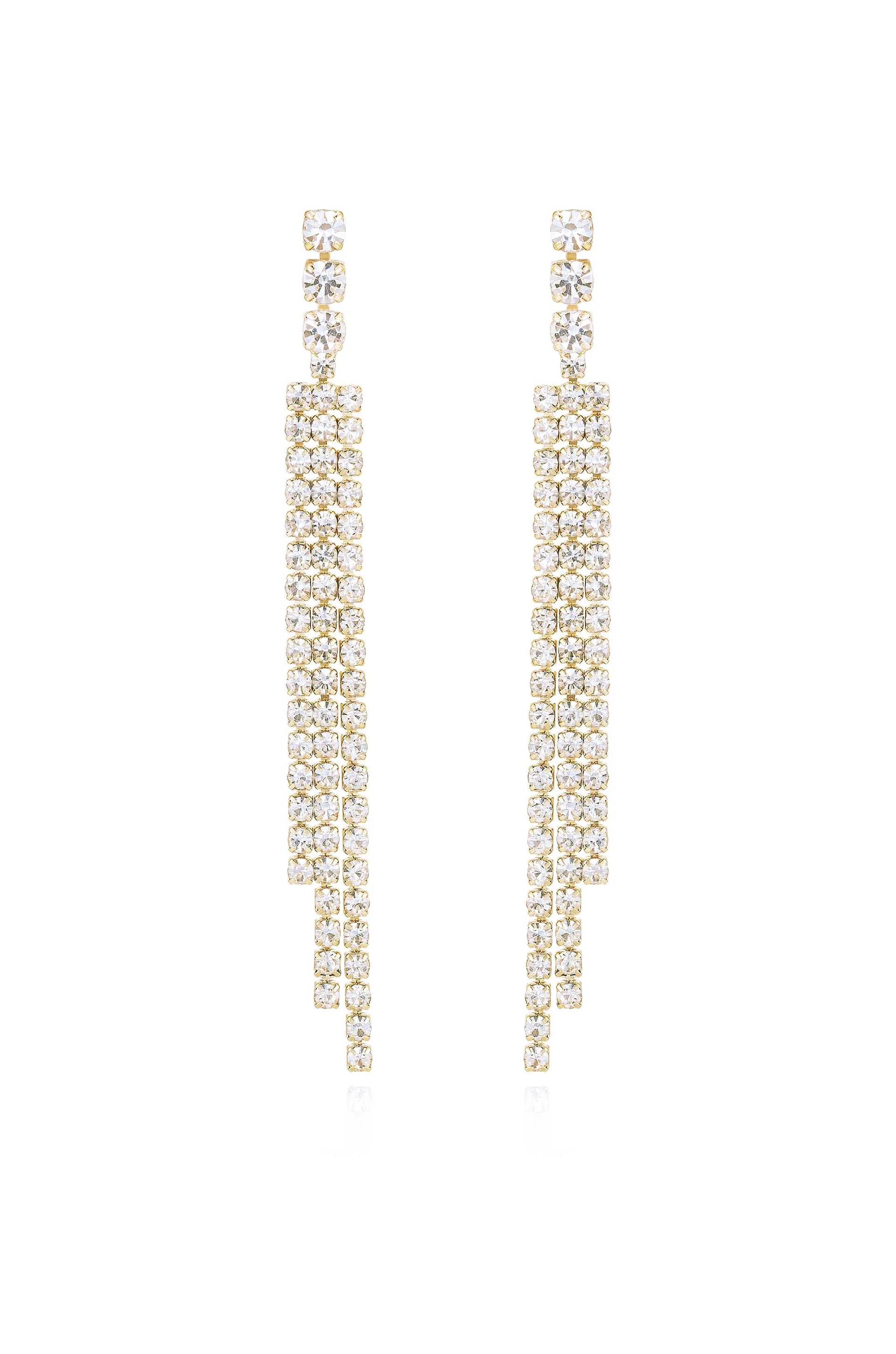 The Moment Crystal Dangle Earrings