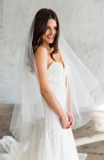 Vintage Blusher Extra Airy Bridal Veil Wedding Veil