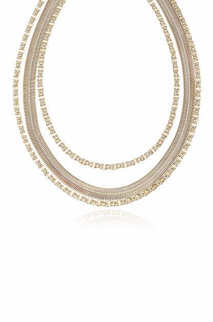 Supreme Mixed Chain Layered Necklace