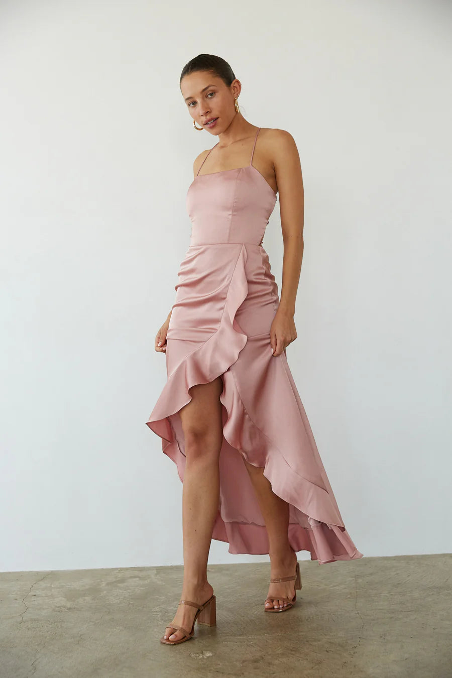 Kimber Floral Ruffle Maxi Dress