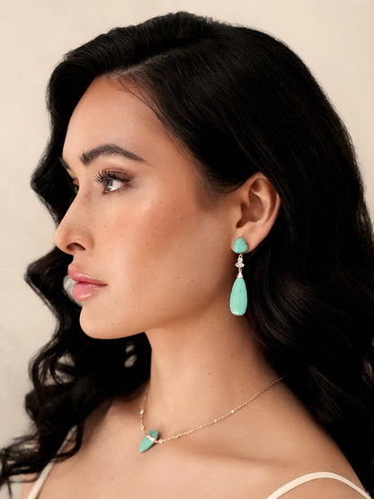 Turquoise Solstice Drop Earrings