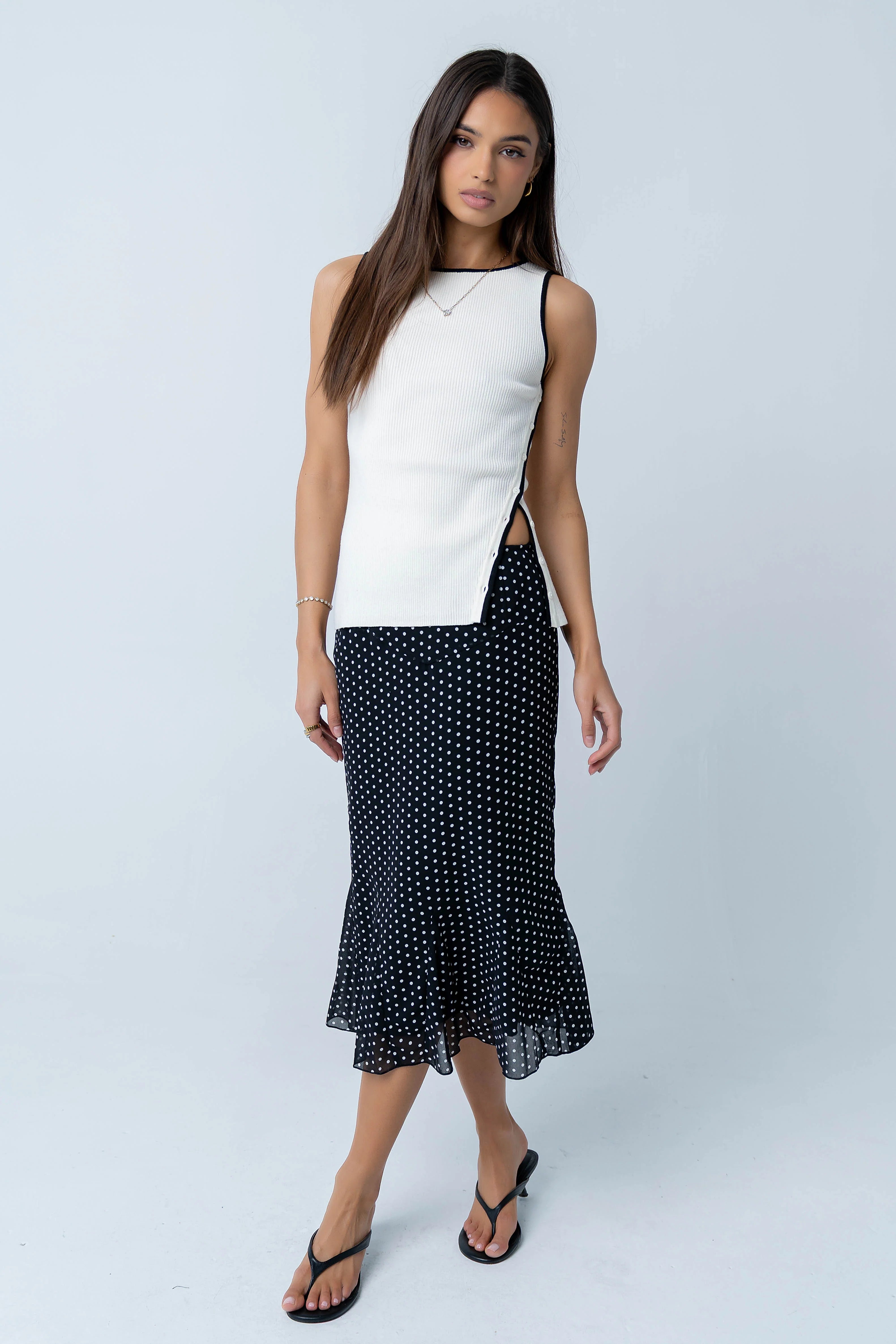 Katia Contrast Tank Top