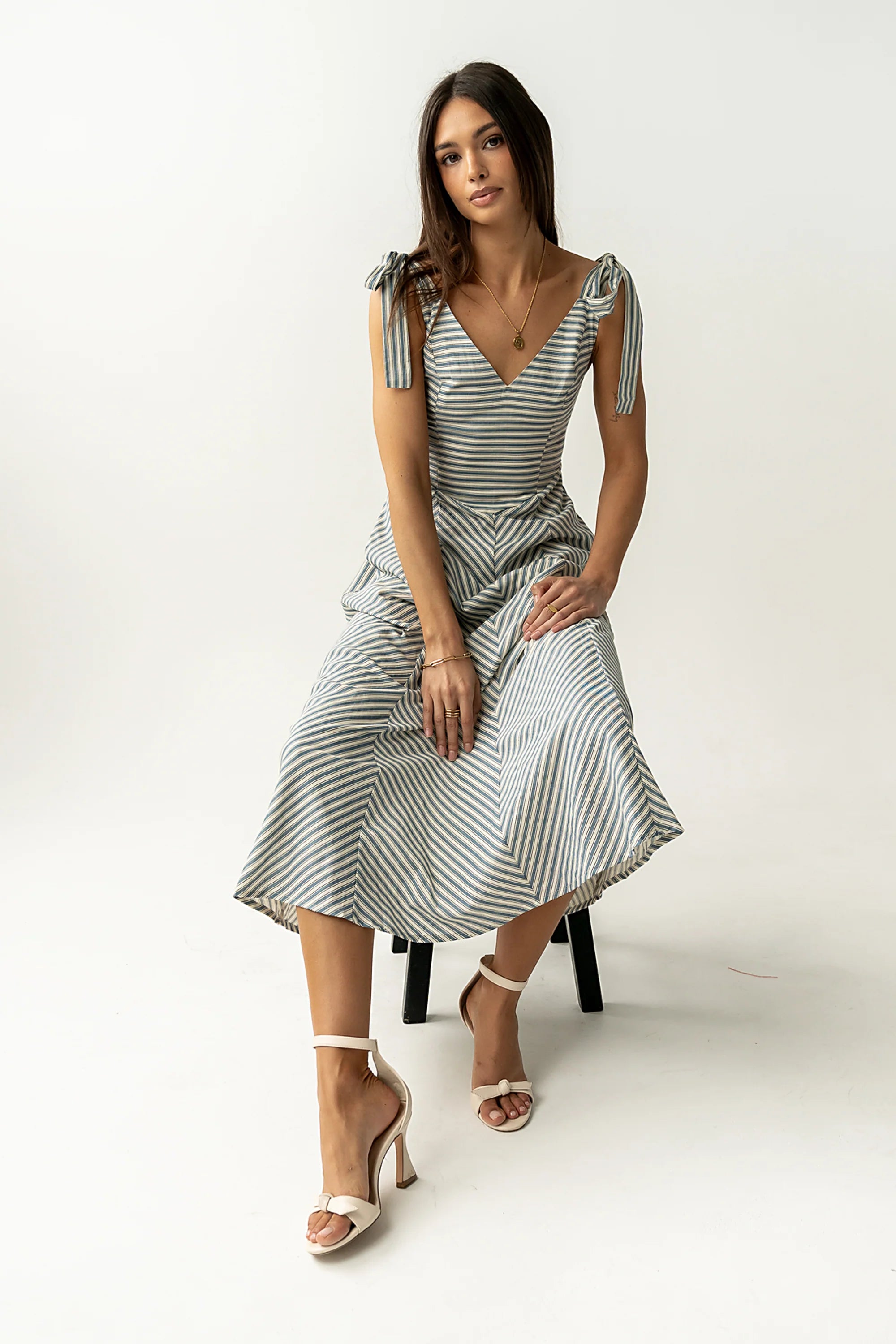 Michelle Striped Maxi Dress