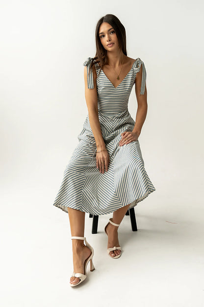 Michelle Striped Maxi Dress