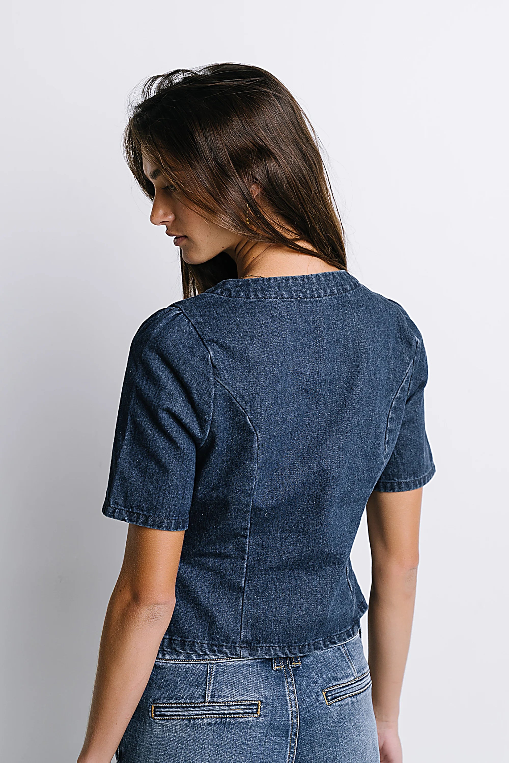 Sadie Denim Button Up