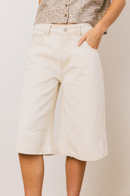 Alden Bermuda Shorts in Cream FINAL SALE