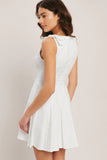 ELEGANT MOMENT WHITE MINI DRESS