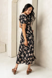 Vera Floral Maxi Dress in Black FINAL SALE