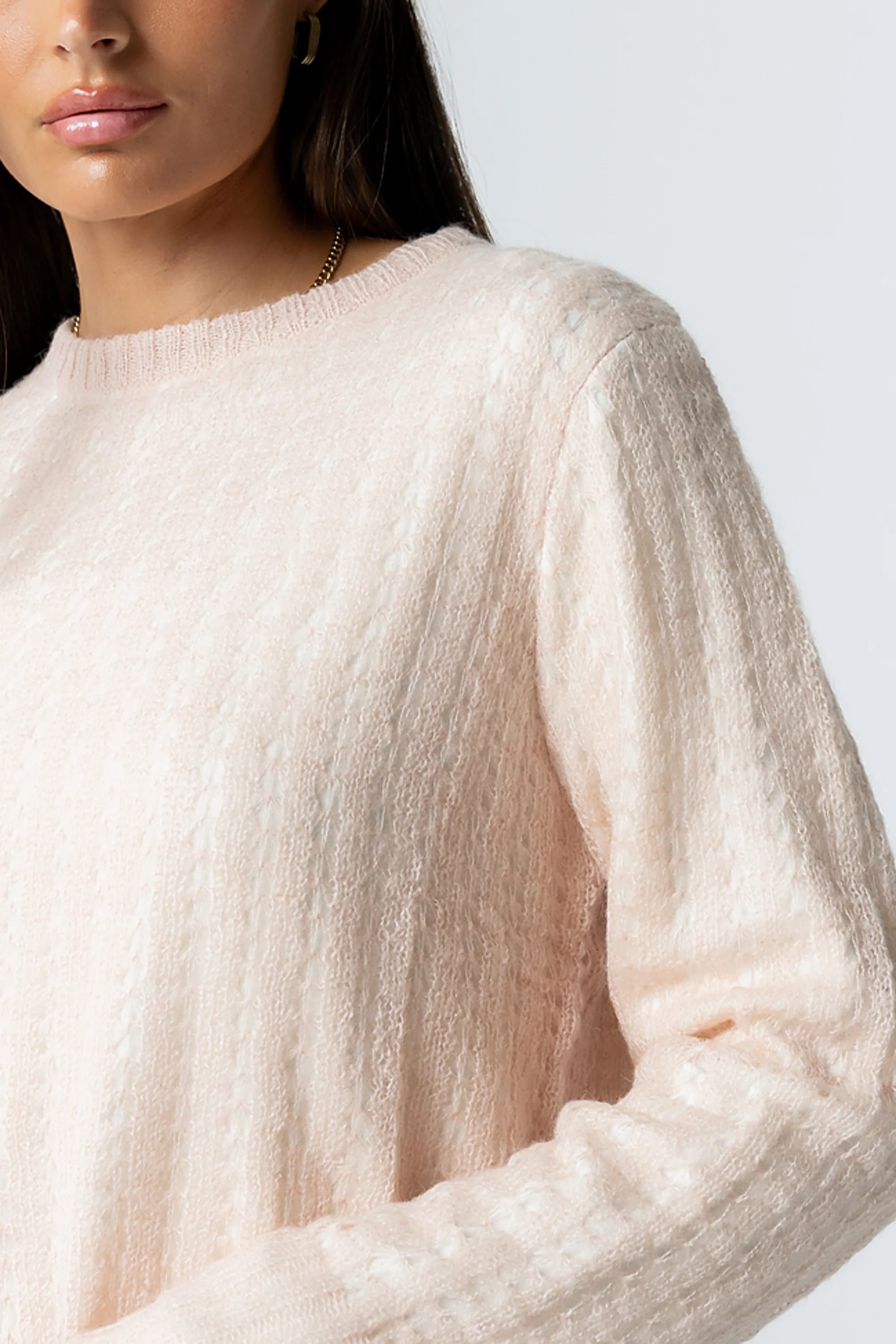 Leo Layered Sweater in Pink FINAL SALE