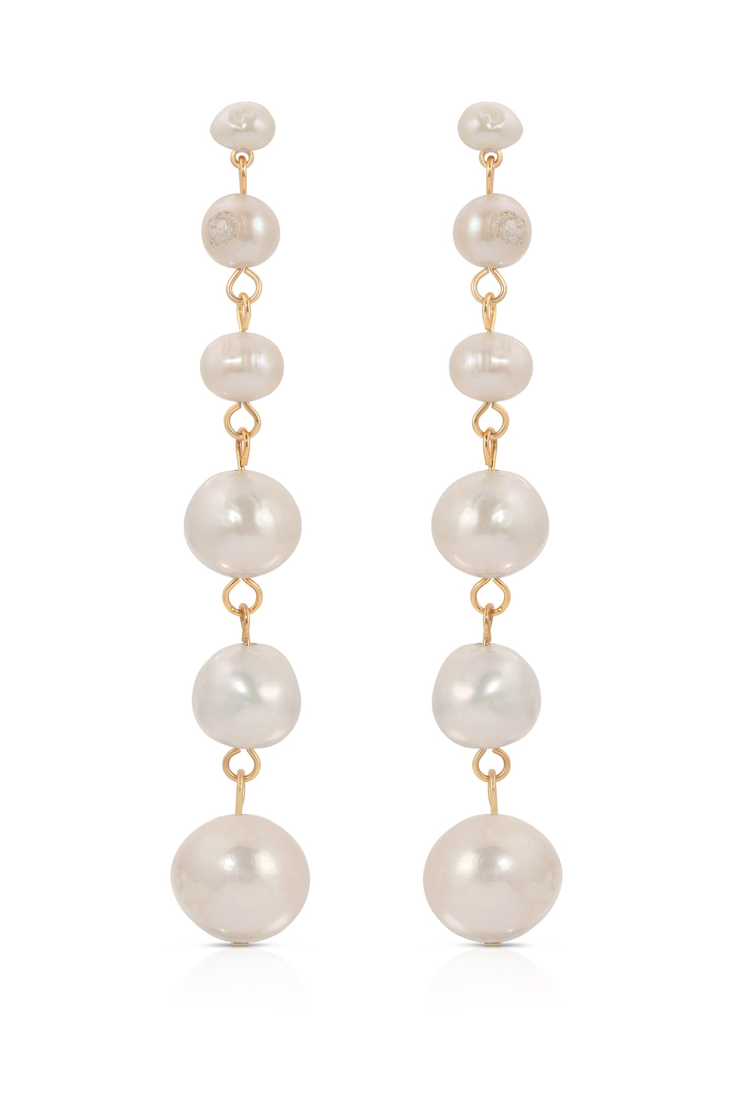 Graduating Freshwater Pearl Earrings