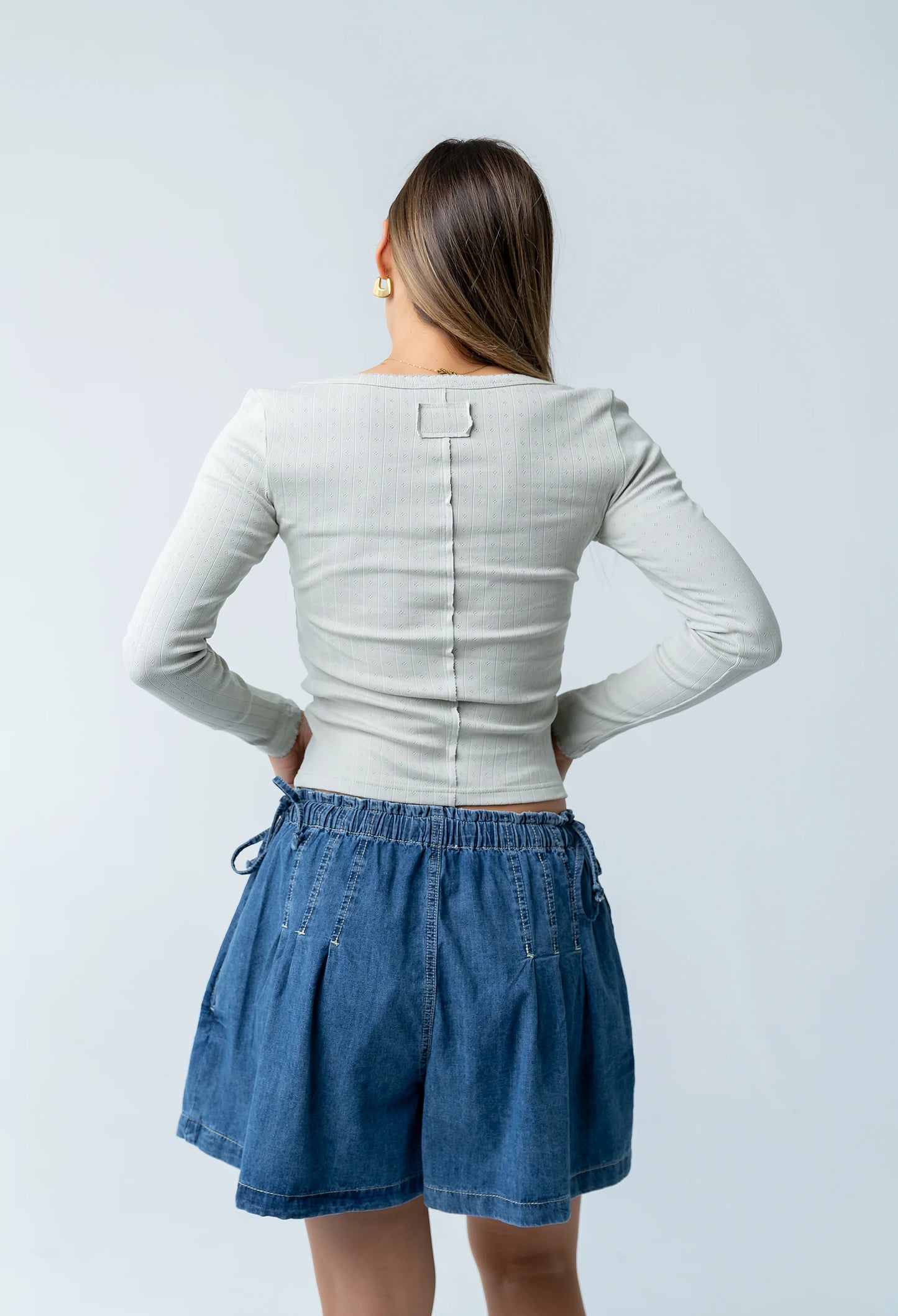 Pura Knit Top in Green