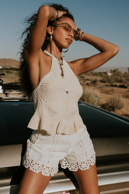 Timmy Crochet Halter Top