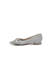 Crystal Buckle Sequin Pointed Toe Flats