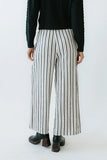 Lucy Striped Baggy Pants in Black