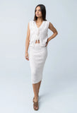 Joana Knit Vest in Ivory