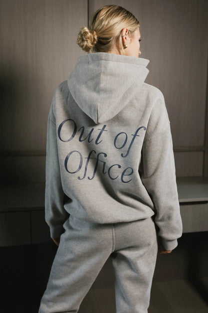 Out of Office Sweatshirt in Heather Grey FINAL SALE