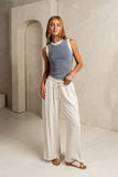 Nico Wide Leg Pants in Oatmeal FINAL SALE