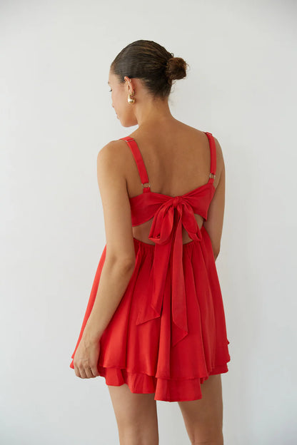 Suki Twist Babydoll Mini Dress