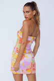 Jade Satin Mini Dress in Mindy