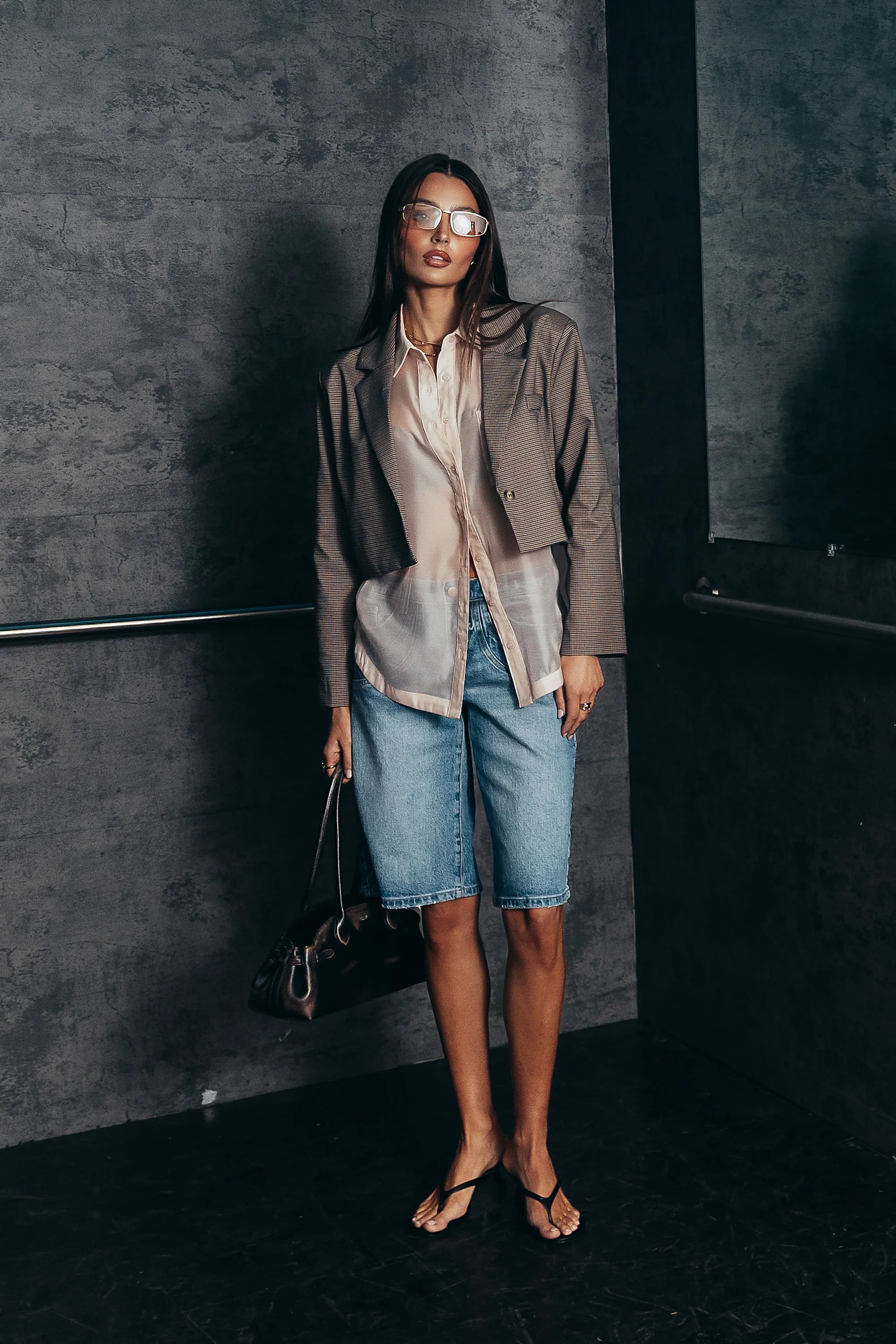 Crystal Cropped Blazer