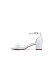 Floral Embellished Block Heel Sandal