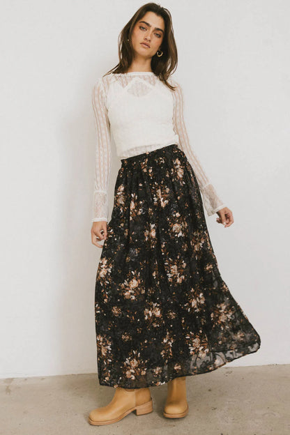 Llara Floral Maxi Skirt FINAL SALE