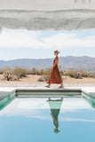 Nora Midi Dress in Terracotta