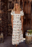 Jayce Embroidered Floral Maxi Dress FINAL SALE