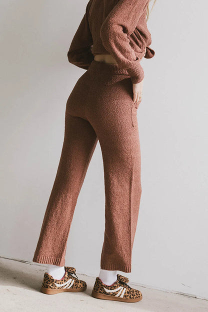 Breck Knit Pants in Brick FINAL SALE