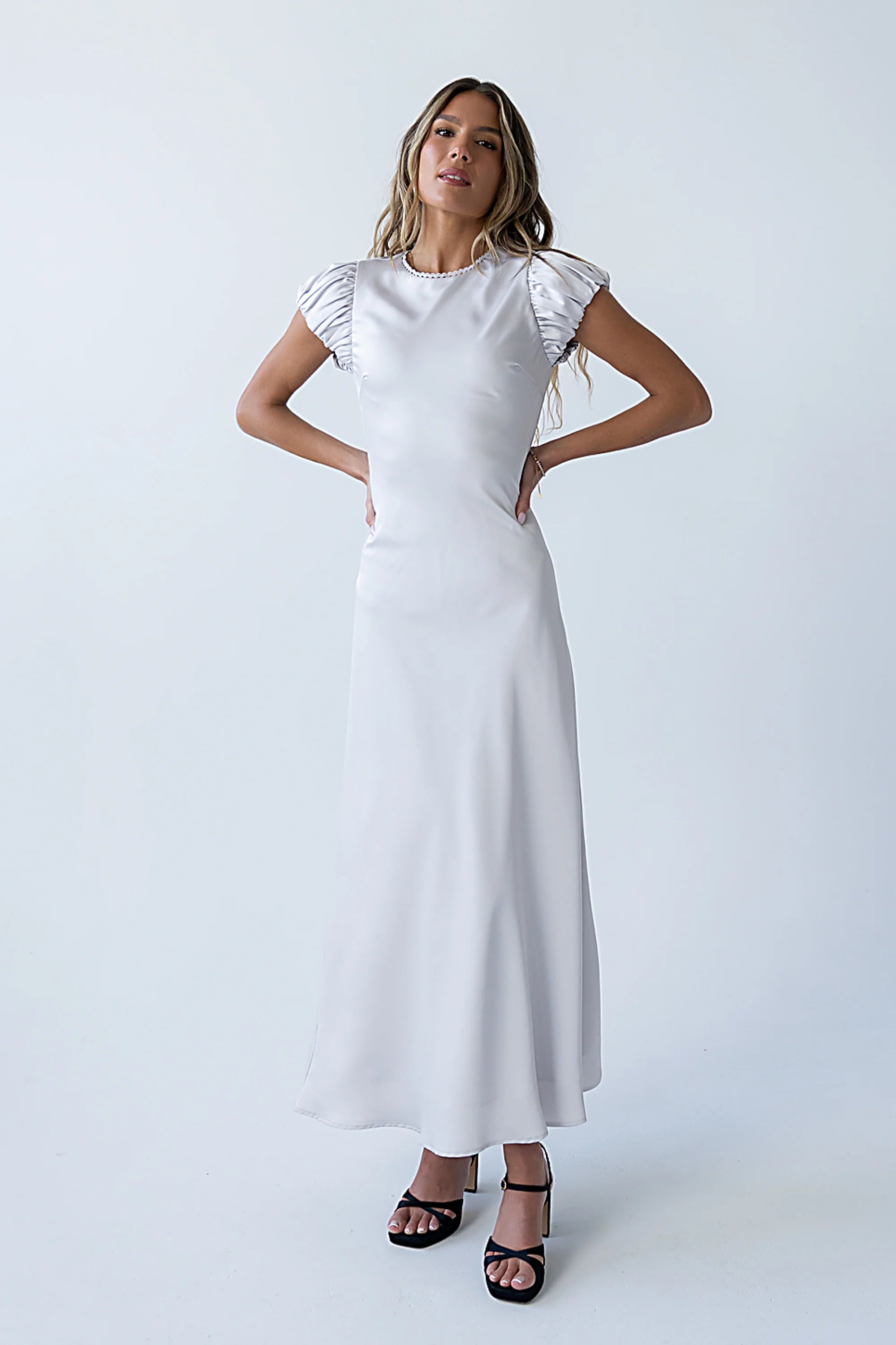 Ellianna Maxi Dress in Silver