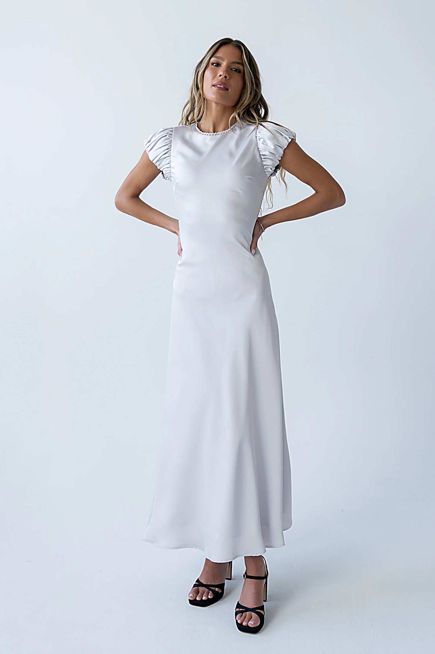 Ellianna Maxi Dress in Silver