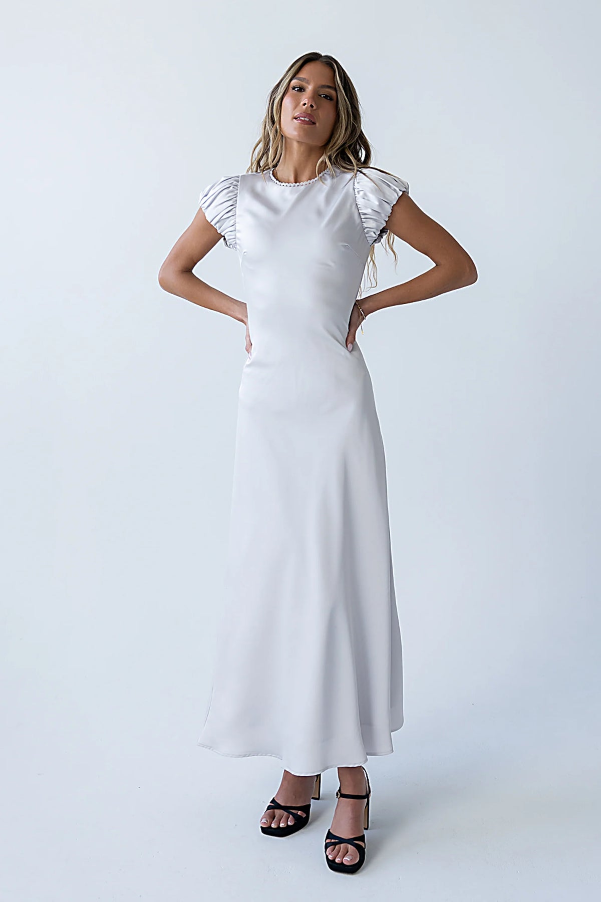 Ellianna Maxi Dress in Silver