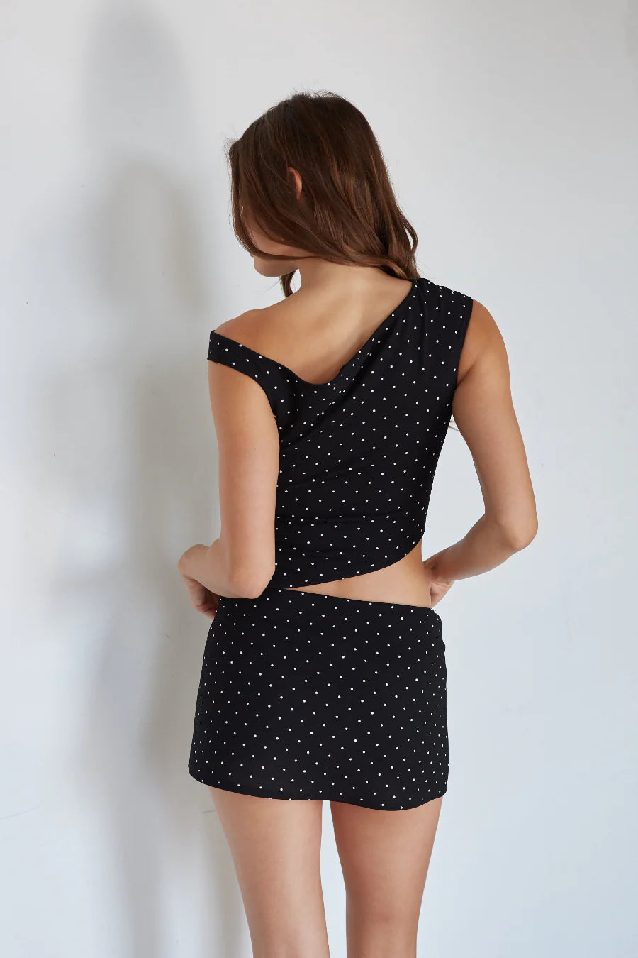 Leena Polka Dot Micro Mini Skort