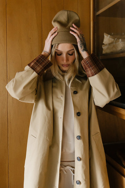 Tulie Contrast Trench Coat
