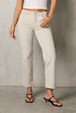Nyla Straight Leg Jeans in Beige FINAL SALE