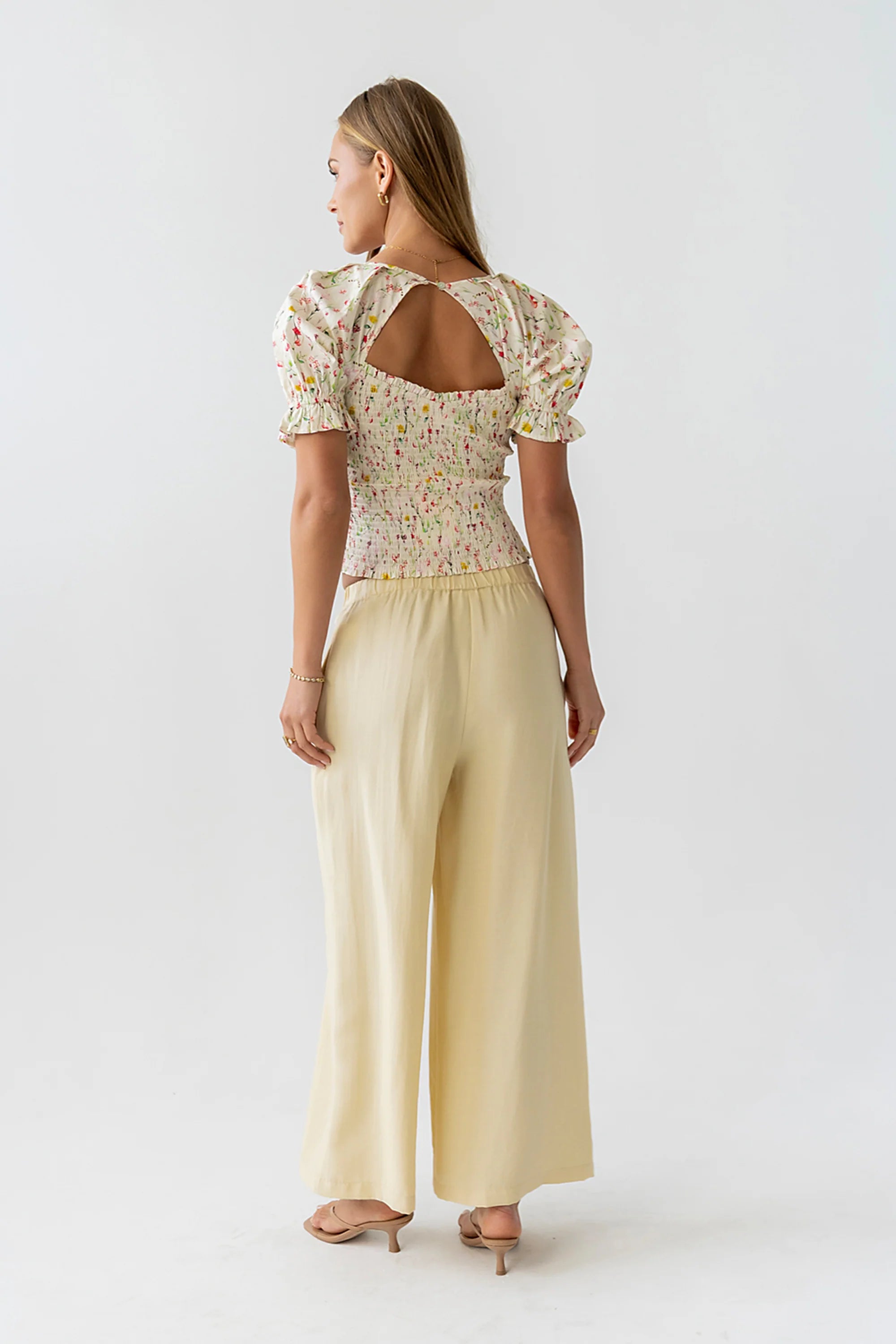 Lee Wide Leg Pants in Yellow