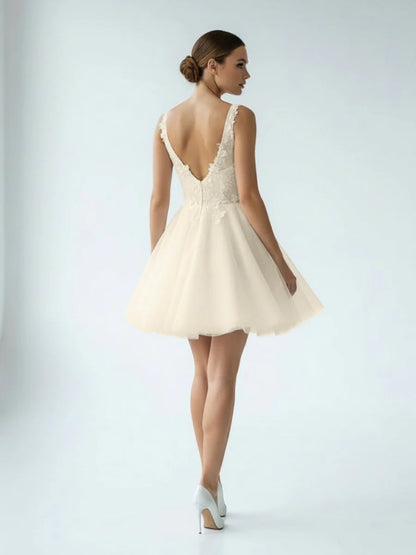 Elegant A Line Sweetheart Wedding Dress With Lace