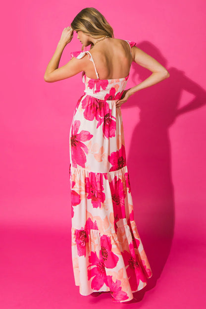 FEEL LIKE MOVING FLORAL MAXI DRESS