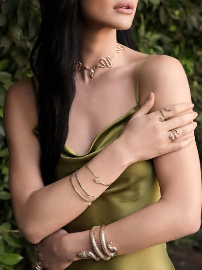 Marquise Coiled Bangle