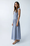 Bailee Maxi Dress in Slate Blue