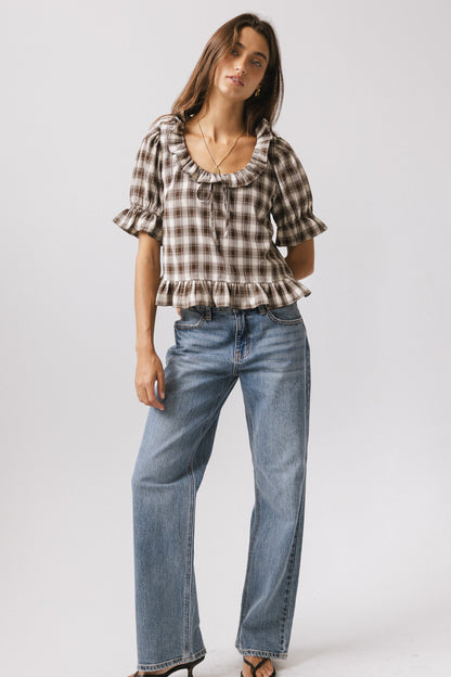 Liam Plaid Blouse