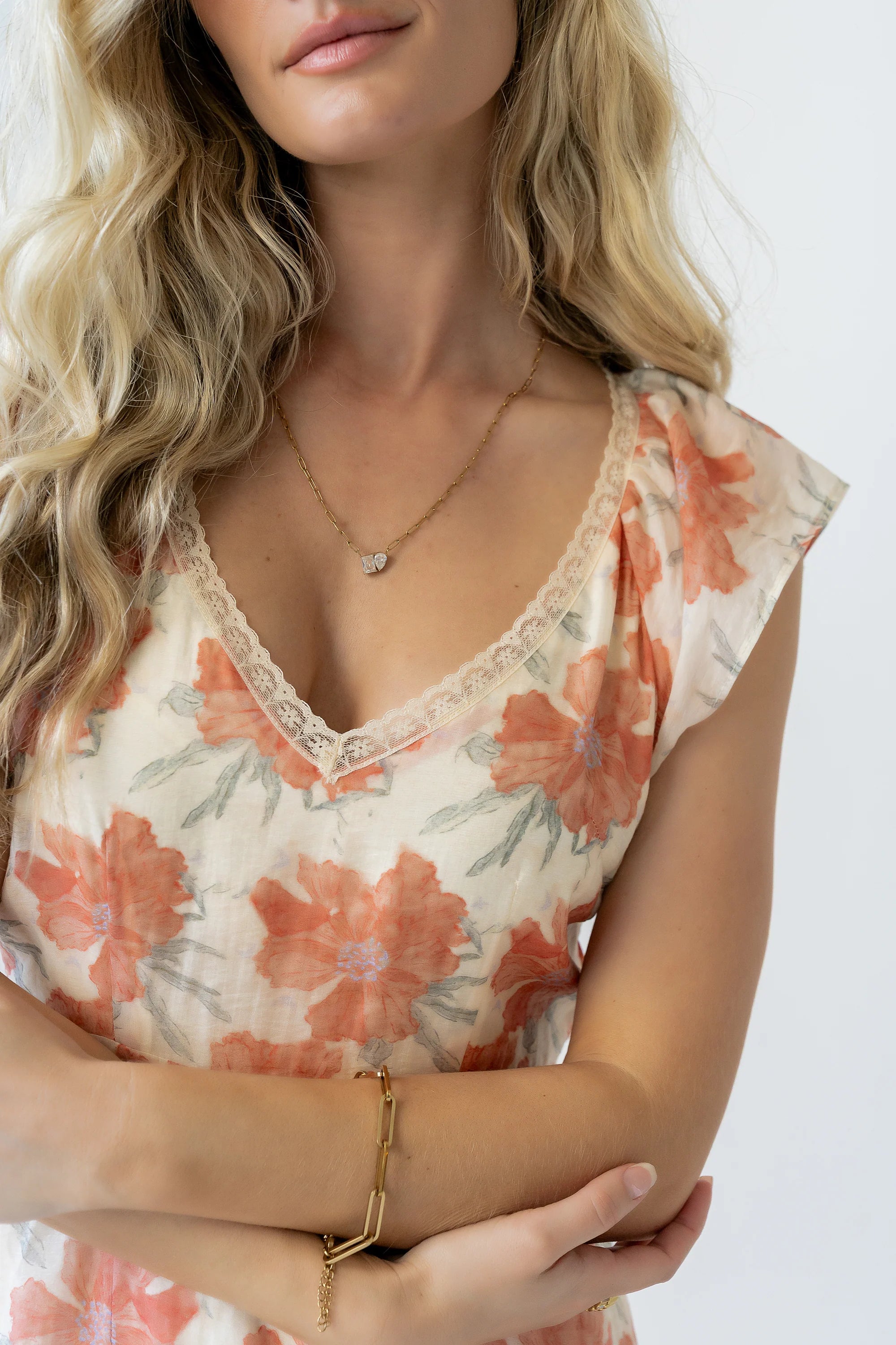 Hana Floral Midi Dress